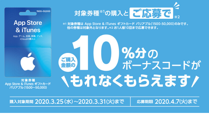 iTunes] App Store & iTunes ギフトカード バリアブル（1500-50,000