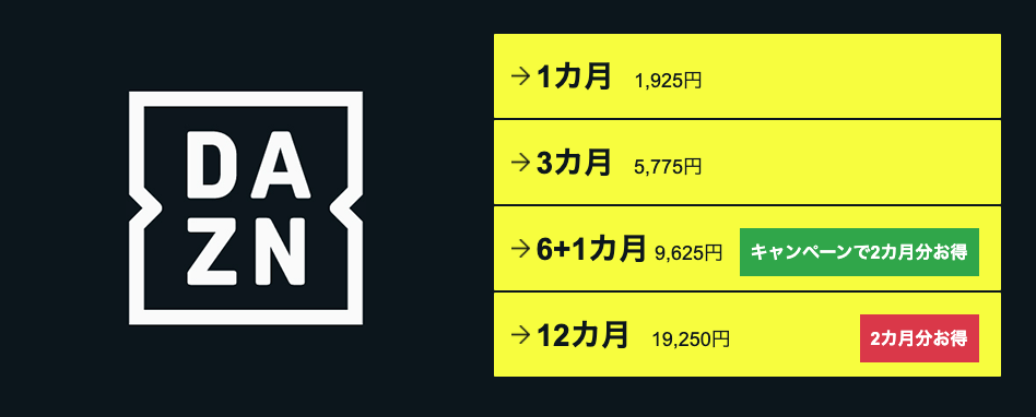 人気沸騰】 DAZN 6ヶ月 視聴コード - その他 - imizu.weblike.jp