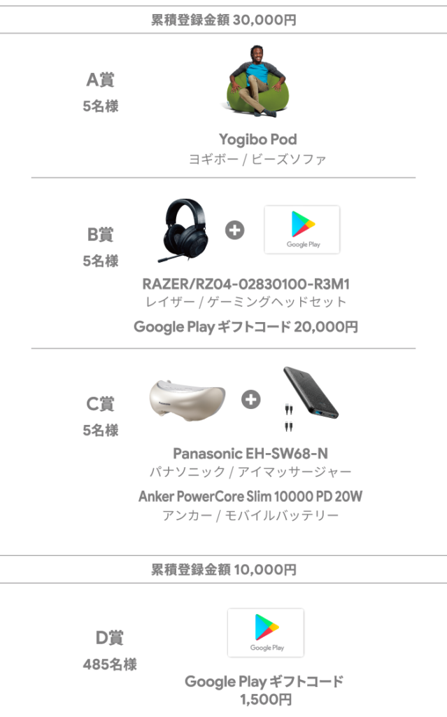 送料無料商品 Sora様専用 未使用 Google Play 3000円 刺しゅう可有料 チケット チケットその他 Roe Solca Ec