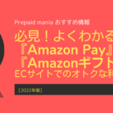 [2022年版]必見！よくわかる!『Amazon Pay』+『Amazonギフト券』ECサイトでのオトクな利用方法