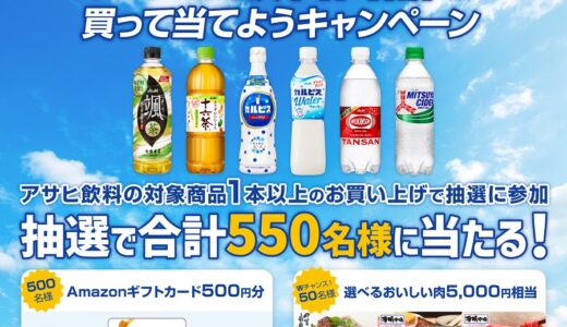 [DELISH KITCHEN] デリッシュキッチンの店内モニターを見つけて！アサヒ飲料商品を買って当てようキャンペーン| 2024年10月31日（木）まで